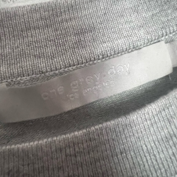 One Grey Day Sweater with Button Shirt Sleeves - XS - Picture 2 of 5